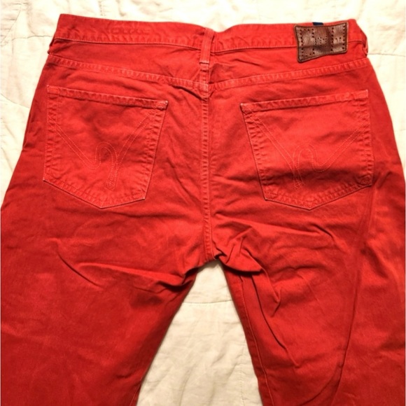 Citizens of Humanity RED "Sid" Jeans (Size 36. Inseam:30”) Great condition. - Picture 1 of 6